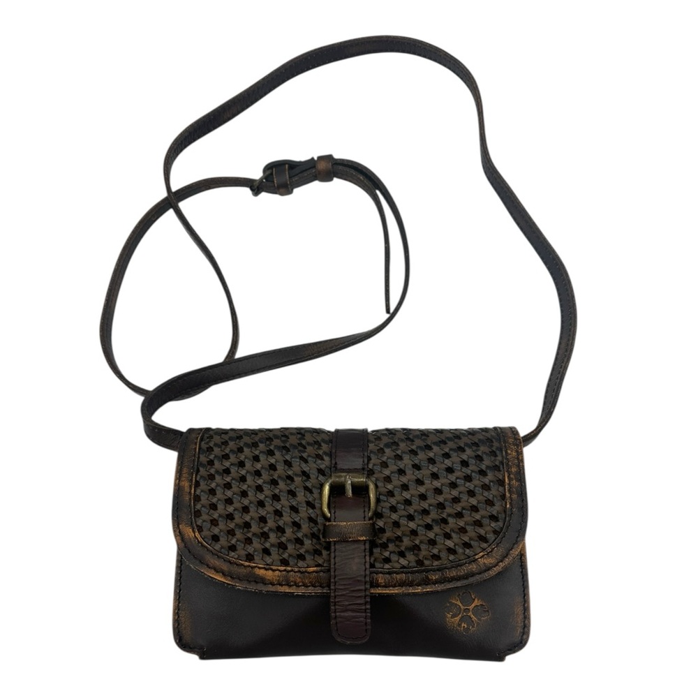 Patricia Nash Torri Crossbody Purse Distressed Brown Leather